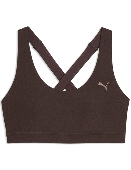 PUMA Cloudspun Training Bra - Chocolate Brownimages4- The Sports Edit