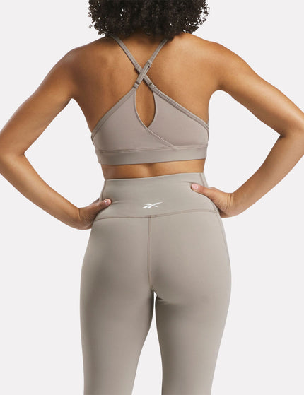 Reebok Lux Strappy Sports Bra - Gritty Greyimages3- The Sports Edit