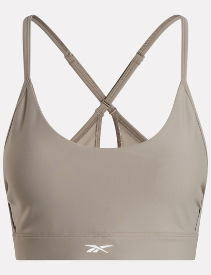 Reebok Lux Strappy Sports Bra - Gritty Greyimages4- The Sports Edit