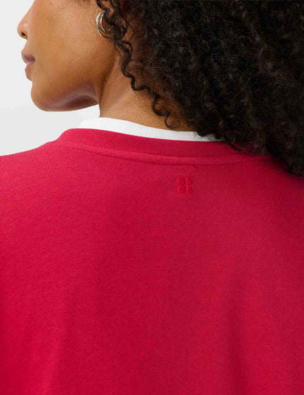 Sweaty Betty After Class Crop Sweatshirt - Crimson Redimages3- The Sports Edit