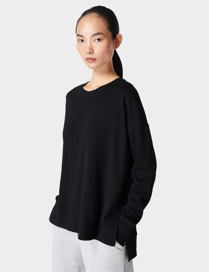 Sweaty Betty After Class Longline Sweatshirt - Blackimages1- The Sports Edit