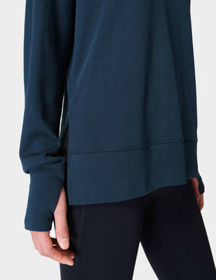 After Class Longline Sweatshirt - Navy Blue After Class Longline Sweatshirt - Navy Blue