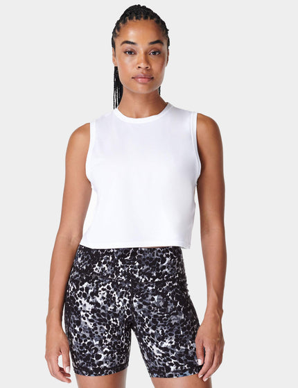 Sweaty Betty Breathe Easy Crop Muscle Vest - Whiteimages1- The Sports Edit