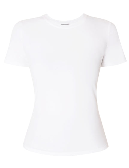 Sweaty Betty Essential Sculpt Short Sleeve Top - Whiteimages6- The Sports Edit
