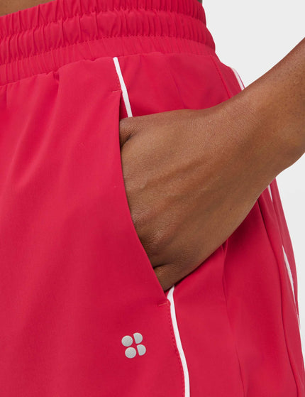 Sweaty Betty Explorer Track Piped Shorts - Crimson Redimages3- The Sports Edit