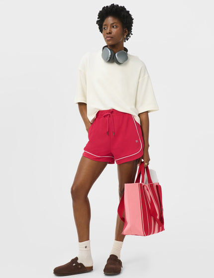 Sweaty Betty Explorer Track Piped Shorts - Crimson Redimages5- The Sports Edit