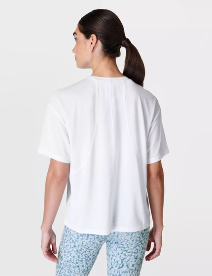 Sweaty Betty Soft Flow Studio T-Shirt - Whiteimages2- The Sports Edit