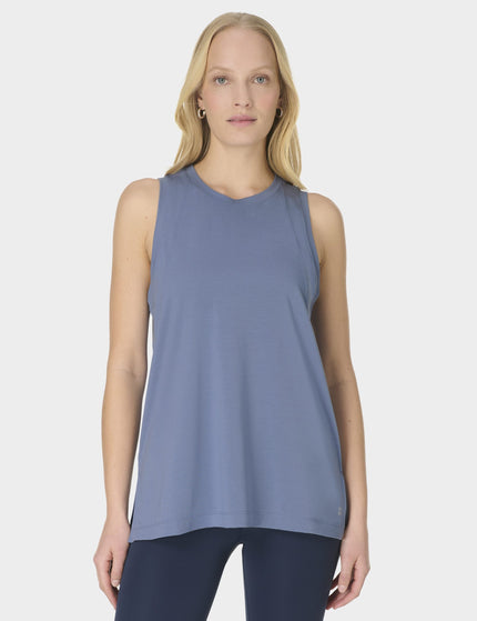 Sweaty Betty Soft Flow Studio Vest - Luxe Blueimages1- The Sports Edit