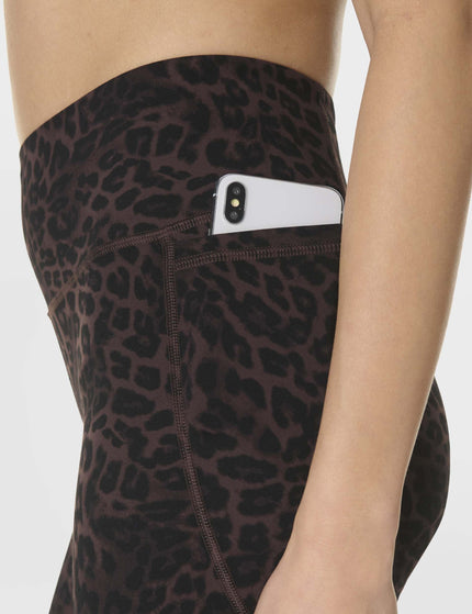 Sweaty Betty Ultimate Studio 6" Shorts - Brown Leopard Skin Printimages4- The Sports Edit