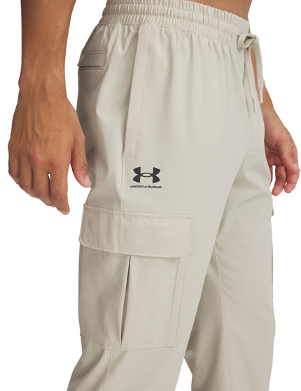Under Armour Vibe Woven Cargo Pants - Khaki Base/Blackimages3- The Sports Edit