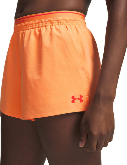 Under Armour Vanish Woven 3" Shorts - Orange Bloc/Venomimages3- The Sports Edit