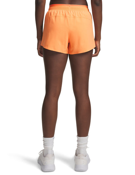 Under Armour Vanish Woven 3" Shorts - Orange Bloc/Venomimages2- The Sports Edit