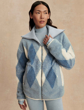 Franca Sherpa Jacket - Ashley Blue Franca Sherpa Jacket - Ashley Blue