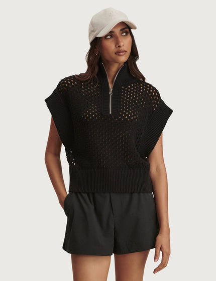 Varley Gaines Half-Zip Knit - Blackimages1- The Sports Edit