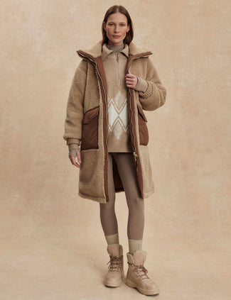 Theia Reversible Coat - Light Taupe/Cocoa Dust Theia Reversible Coat - Light Taupe/Cocoa Dust
