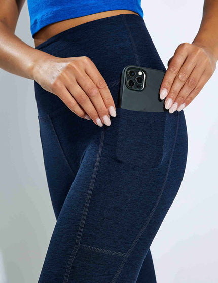 Beyond Yoga Spacedye Out Of Pocket High Waisted Midi Legging - Nocturnal Navyimage4- The Sports Edit