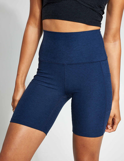 Beyond Yoga Spacedye Team Pockets Biker Short - Nocturnal Navyimages1- The Sports Edit