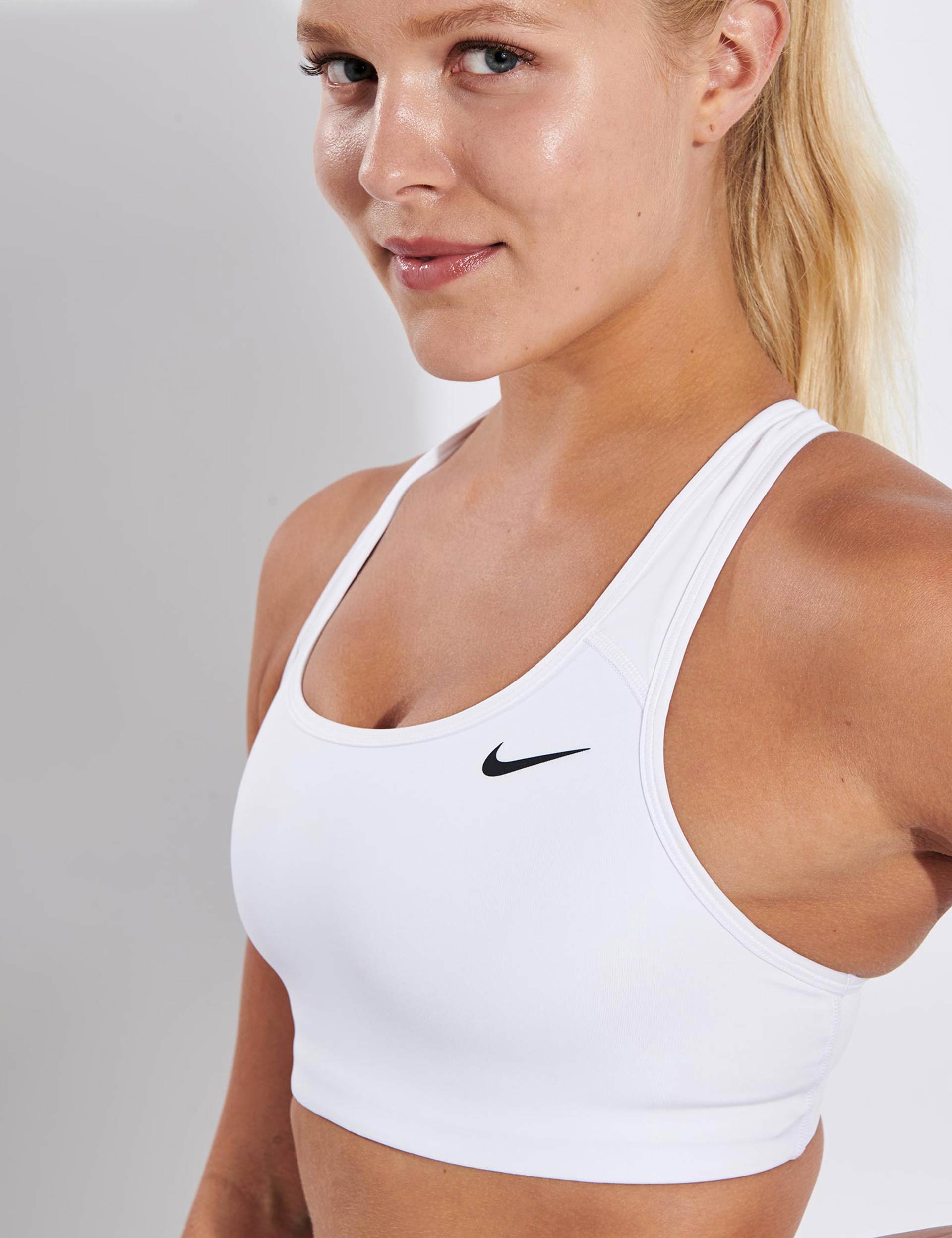 Nike Swoosh Bra Non Padded - White | The Sports Edit