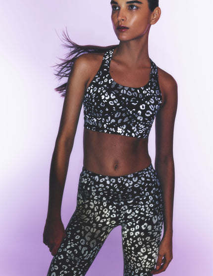 Sweaty Betty Power Gym Leggings - Black Reflective Leopard Printimage6- The Sports Edit