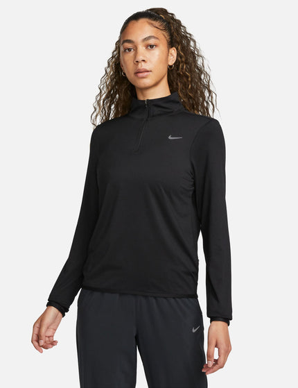 Nike Dri-FIT Swift Element UV 1/4-Zip Running Top - Black/Reflective Silverimage1- The Sports Edit