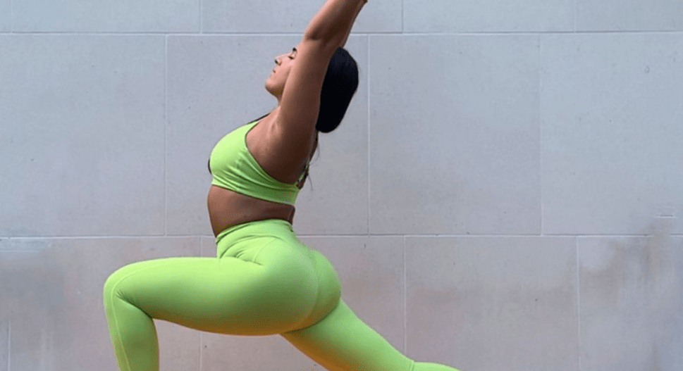 Goddess Pose Bicep Curls Exercise Weights Yoga (Utkata Konasana