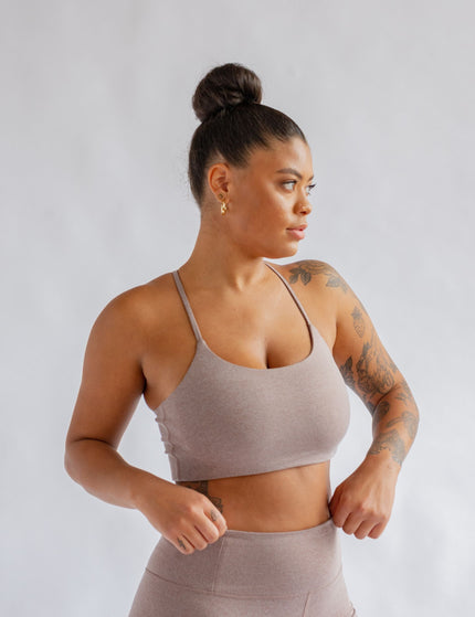 Girlfriend Collective Juliet Bra - Cocoon Heatherimage4- The Sports Edit