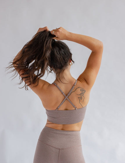 Girlfriend Collective Juliet Bra - Cocoon Heatherimage2- The Sports Edit