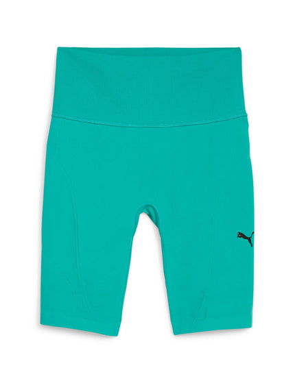 PUMA SHAPELUXE High Waisted Biker Shorts - Sparkling Greenimage6- The Sports Edit