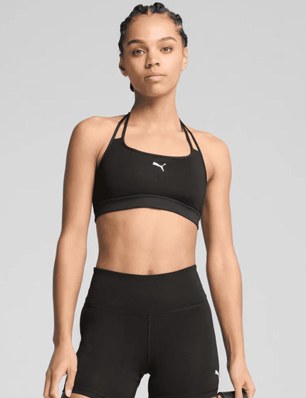 PUMA Move Strappy Bra - Blackimage1- The Sports Edit