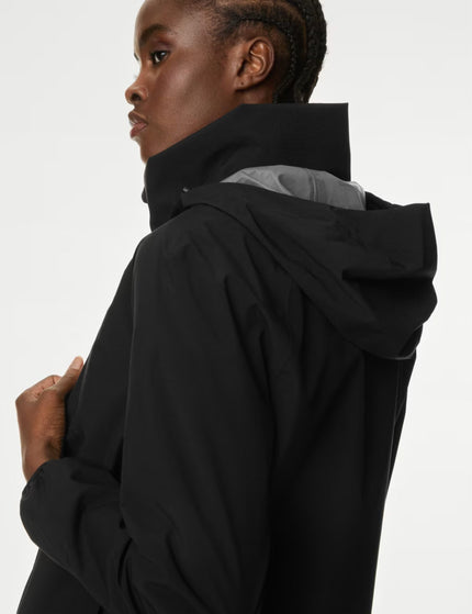 Goodmove Waterproof Zip Up Hooded Jacket - Blackimage6- The Sports Edit