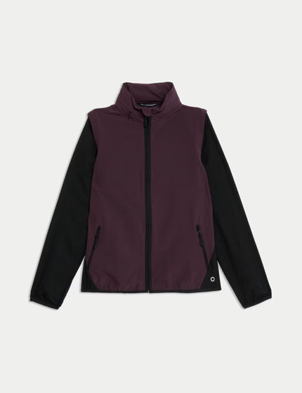 Goodmove Convertible Sports Jacket with Stormwear - Blackberryimage8- The Sports Edit