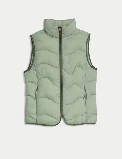 Goodmove Stormwear Quilted Puffer Gilet - Light Verdigrisimage8- The Sports Edit