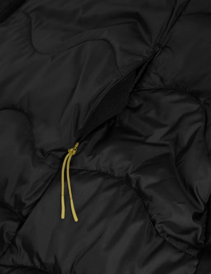 Goodmove Stormwear Quilted Hooded Longline Puffer Coat - Blackimage5- The Sports Edit