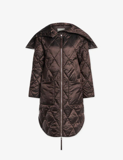 Varley Frisco Long Quilt Jacket - Coffee Quartz Metallicimage7- The Sports Edit