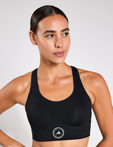 adidas X Stella McCartney TruePace High Support Sports Bra - Blackimage1- The Sports Edit