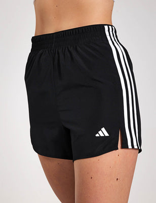 3-Stripes High Waisted Shorts - Black/White