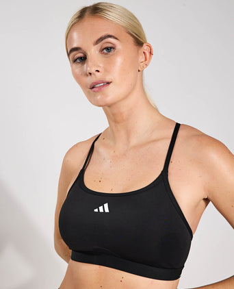 Aeroreact Training 3-Stripes Bra - Black