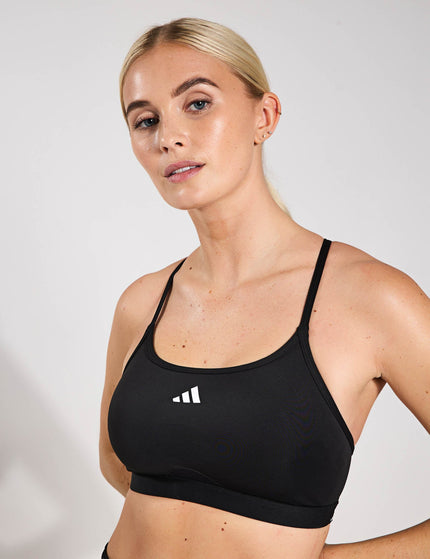 adidas Aeroreact Training 3-Stripes Bra - Blackimage1- The Sports Edit