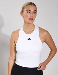 【Adidas コリア】 Power 3-Stripes Racerback Bra Tank Top adidas Power 3-Stripes Racerback Bra Tank Top - White | Free