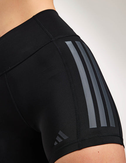 adidas Optime 3-Stripes 1/4 Short Leggings - Blackimage3- The Sports Edit