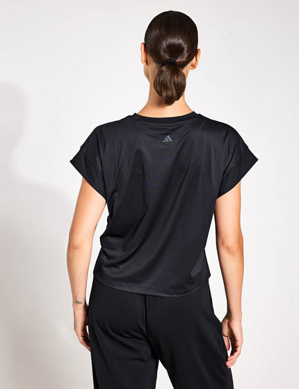 adidas Studio T-Shirt - Black/Grey Siximage2- The Sports Edit