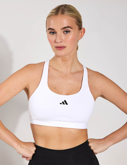 adidas TLRDREACT Training High-Support Bra - Whiteimage1- The Sports Edit