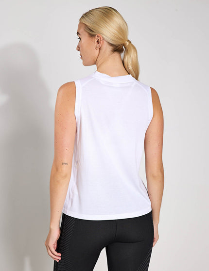 adidas Train Essentials Big Performance Logo Training Tank Top - White/Blackimage2- The Sports Edit