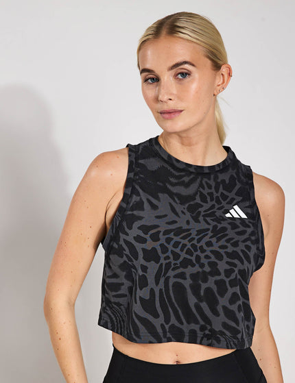 adidas Train Essentials Allover Print Workout Tank Top - Blackimage1- The Sports Edit