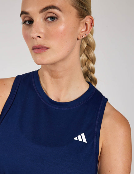 adidas Train Essentials Boxy Workout Tank Top - Dark Blueimage3- The Sports Edit