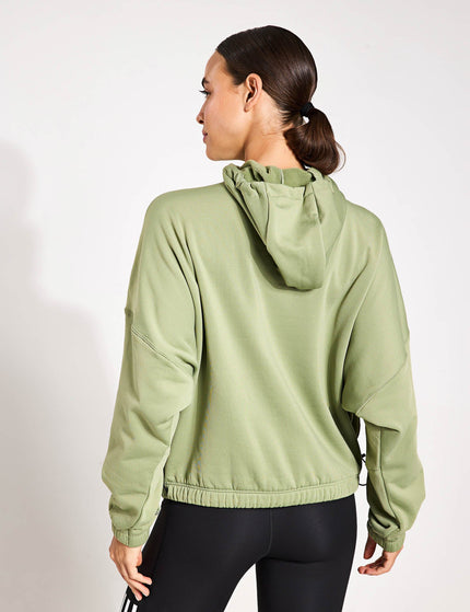 adidas City Escape Fleece Hoodie - Tent Greenimage2- The Sports Edit