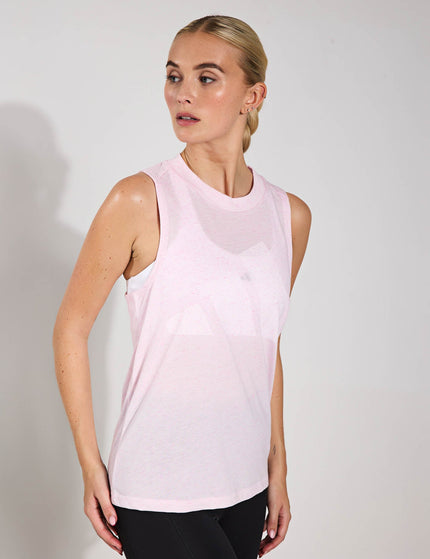 adidas Essentials Winners Tank Top - Clear Pink/Whiteimage1- The Sports Edit