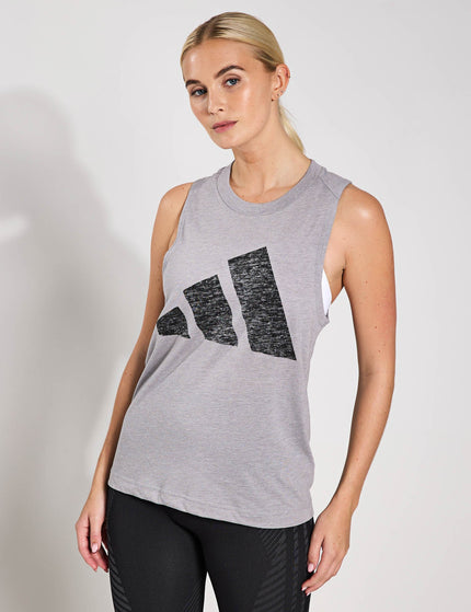 adidas Essentials Winners Tank Top - Solid Grey/Blackimage4- The Sports Edit