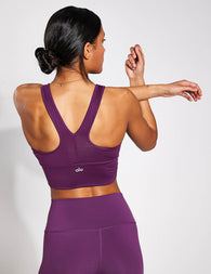 Alo Yoga Wild Thing Bra - Dark Plumimage2- The Sports Edit