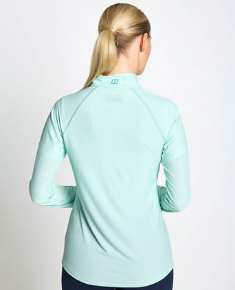 24/7 Tech Tee Long Sleeve Half Zip - Light Electro